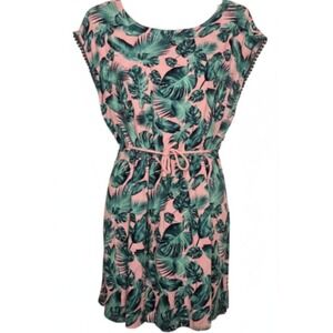 TOM‎ TAILOR Girl Tropical Leaf Print Cover Up Dress Size Petite M